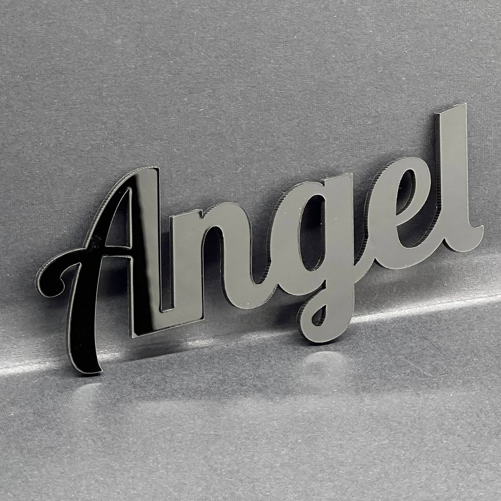 1PC Angel Emblem – 3D Multicolor Acrylic Car Badge Decal for Truck SUV Auto