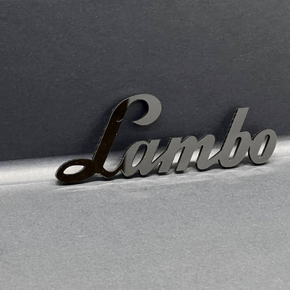 1PC Lamborghini Style Emblem – 3D Lambo Shield Badge Logo for Hood or Trunk