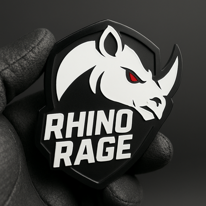 RHINO Emblem – 1PC 3D Acrylic Multicolor Fender & Rear Tailgate Badge