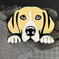 1PC BEAGLE Emblem – Custom 3D Multicolor Acrylic Dog Car Exterior Badge