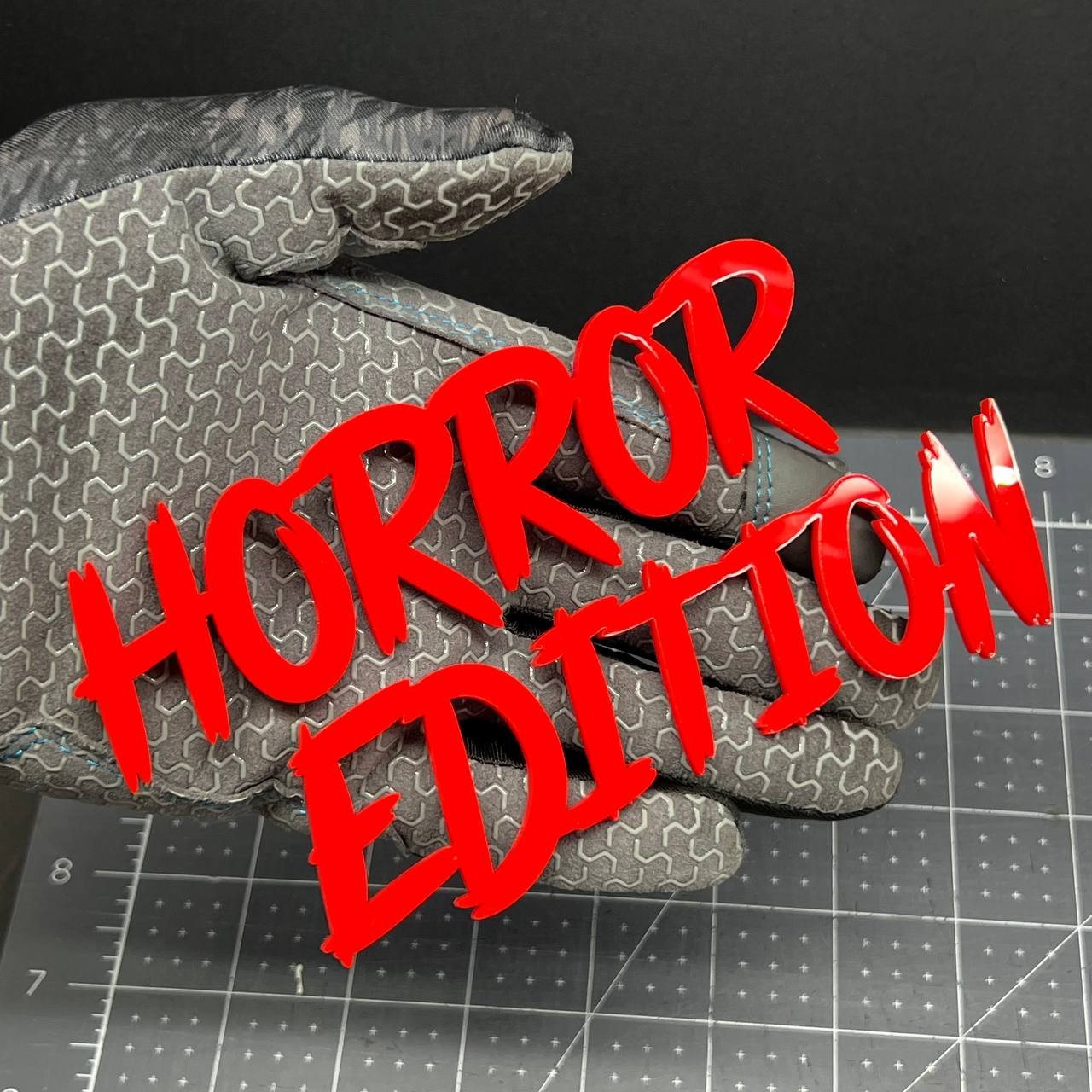 1PC HORROR Edition Emblem – 3D Multicolor Acrylic Car Badge Decal Sticker