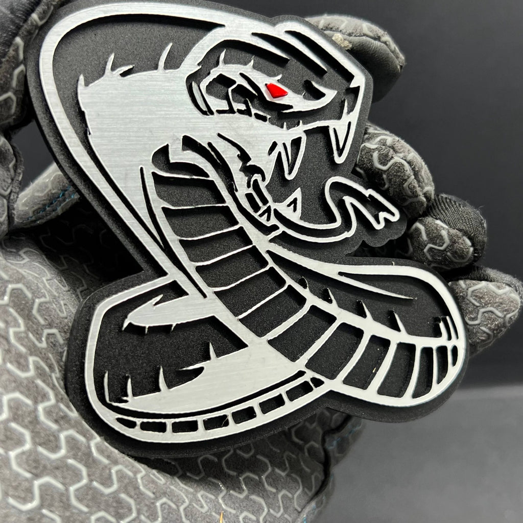1PC Shelby GT Cobra Snake Emblem – Durable 3D Acrylic Mustang Badge