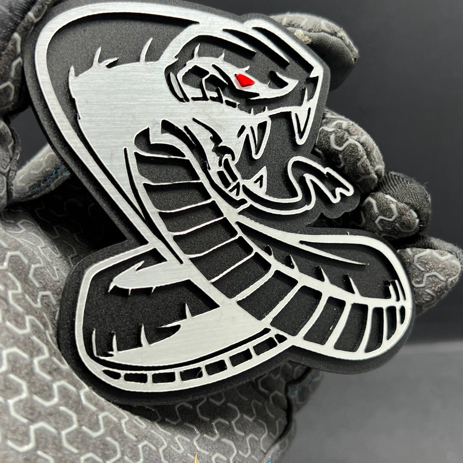 1PC Shelby GT Cobra Snake Emblem – Durable 3D Acrylic Mustang Badge