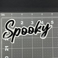 1PC Spooky Emblem – 3D Acrylic Tailgate Badge Decal for Car, Truck, SUV