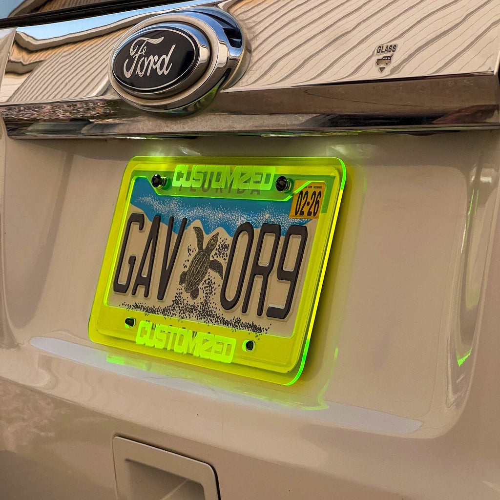 CUSTOM PERSONALIZED License Plate Frame COLOR CHOICE