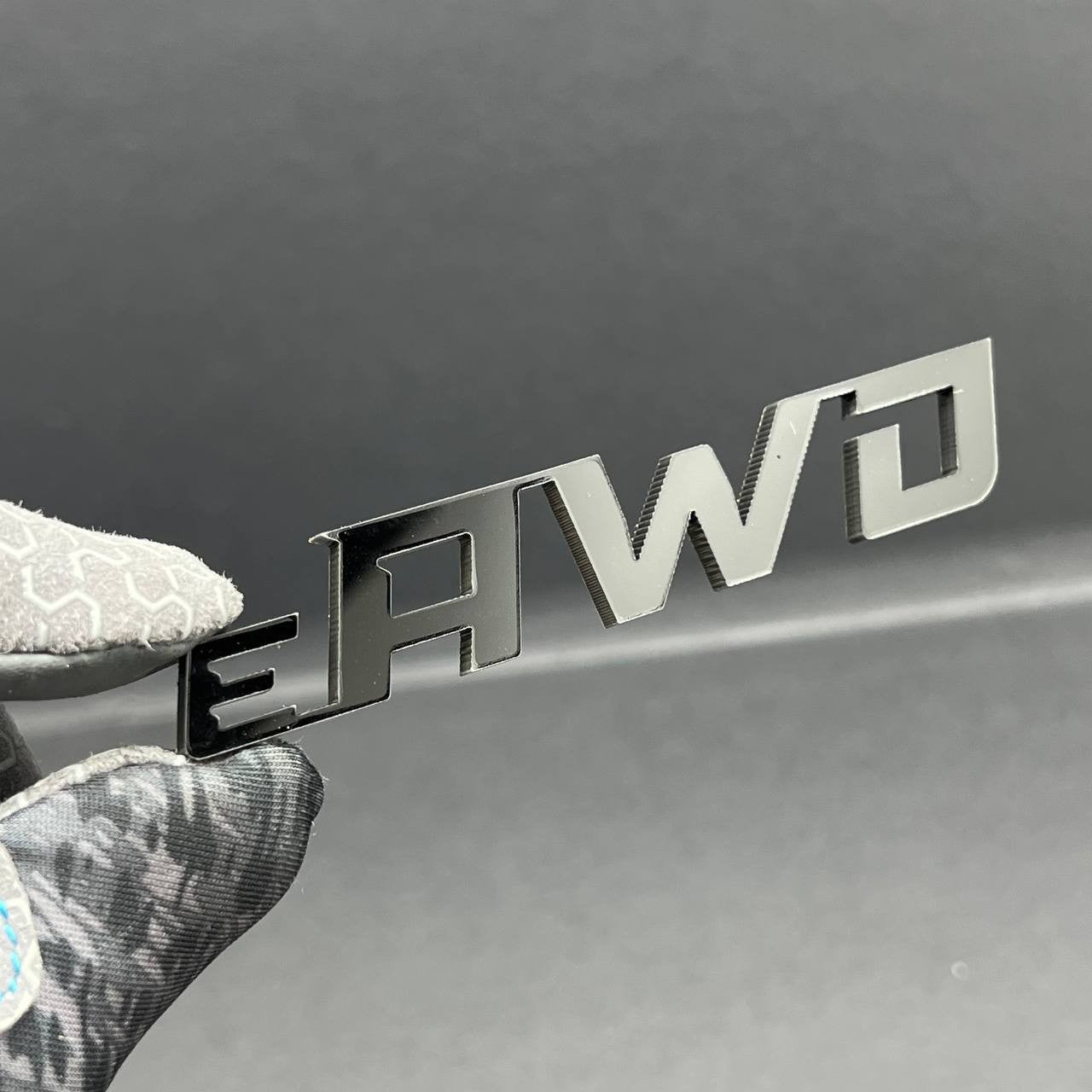 1pc e_AWD Rear Bumper Badge Emblem Logo