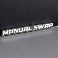 1PC MANUAL SWAP Emblem –  3D Acrylic Fender or Tailgate Badge for Car