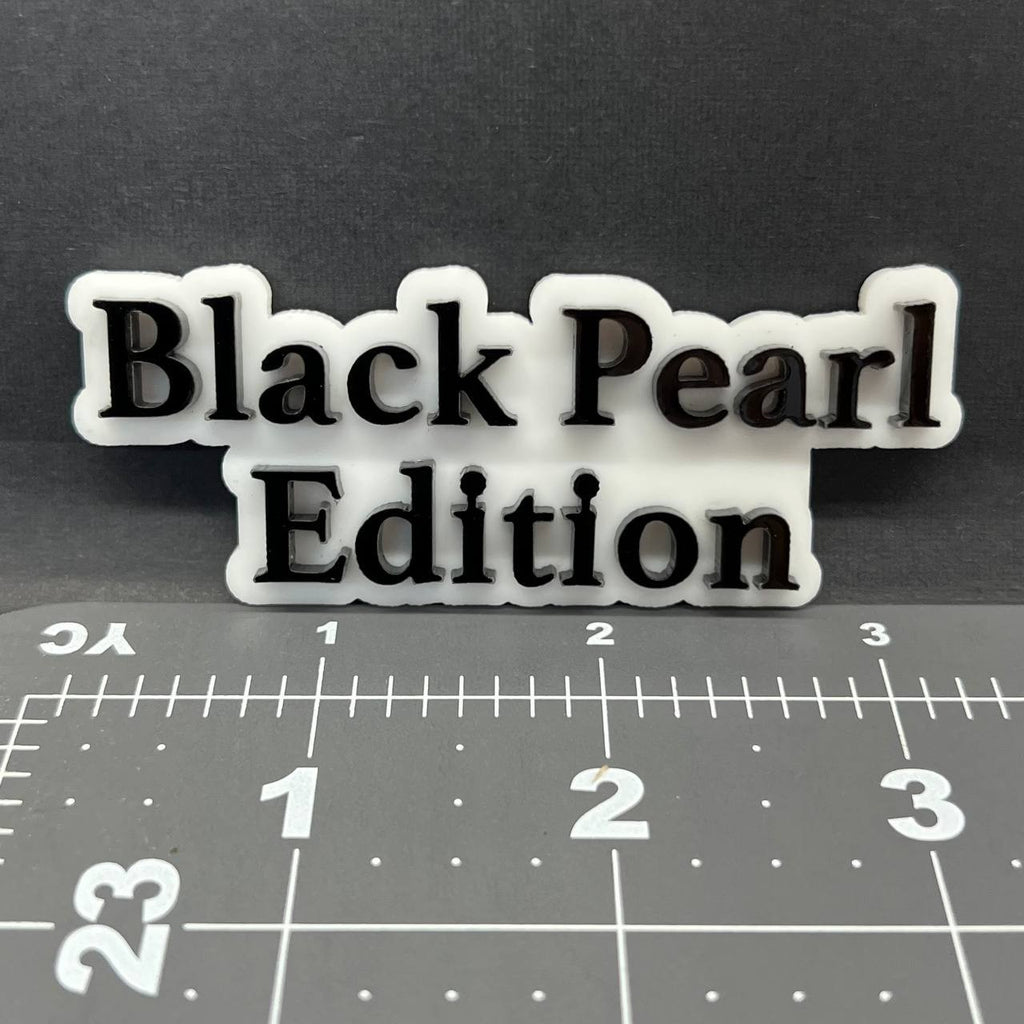 1PC Black Pearl Edition Emblem – Multicolor 3D Custom Badge Decal for Car Truck