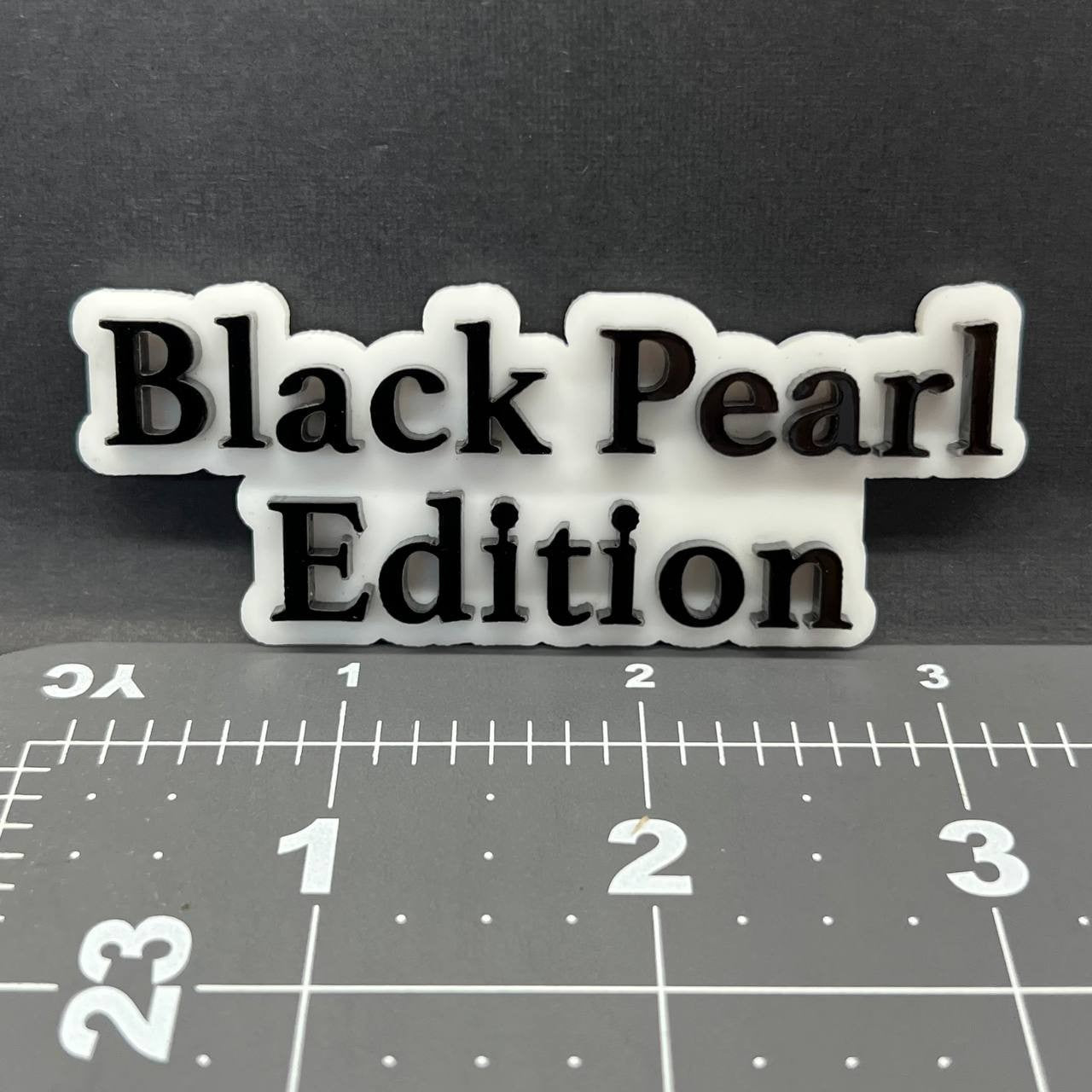 1PC Black Pearl Edition Emblem – Multicolor 3D Custom Badge Decal for Car Truck