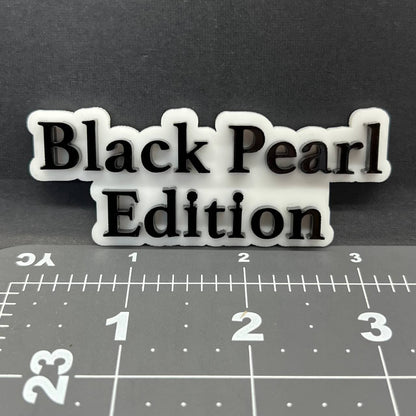 1PC Black Pearl Edition Emblem – Multicolor 3D Custom Badge Decal for Car Truck