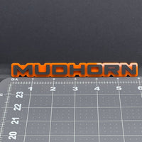 1PC MUDHORN Emblem – 3D Acrylic Tailgate Badge Decal for Car, Truck, SUV