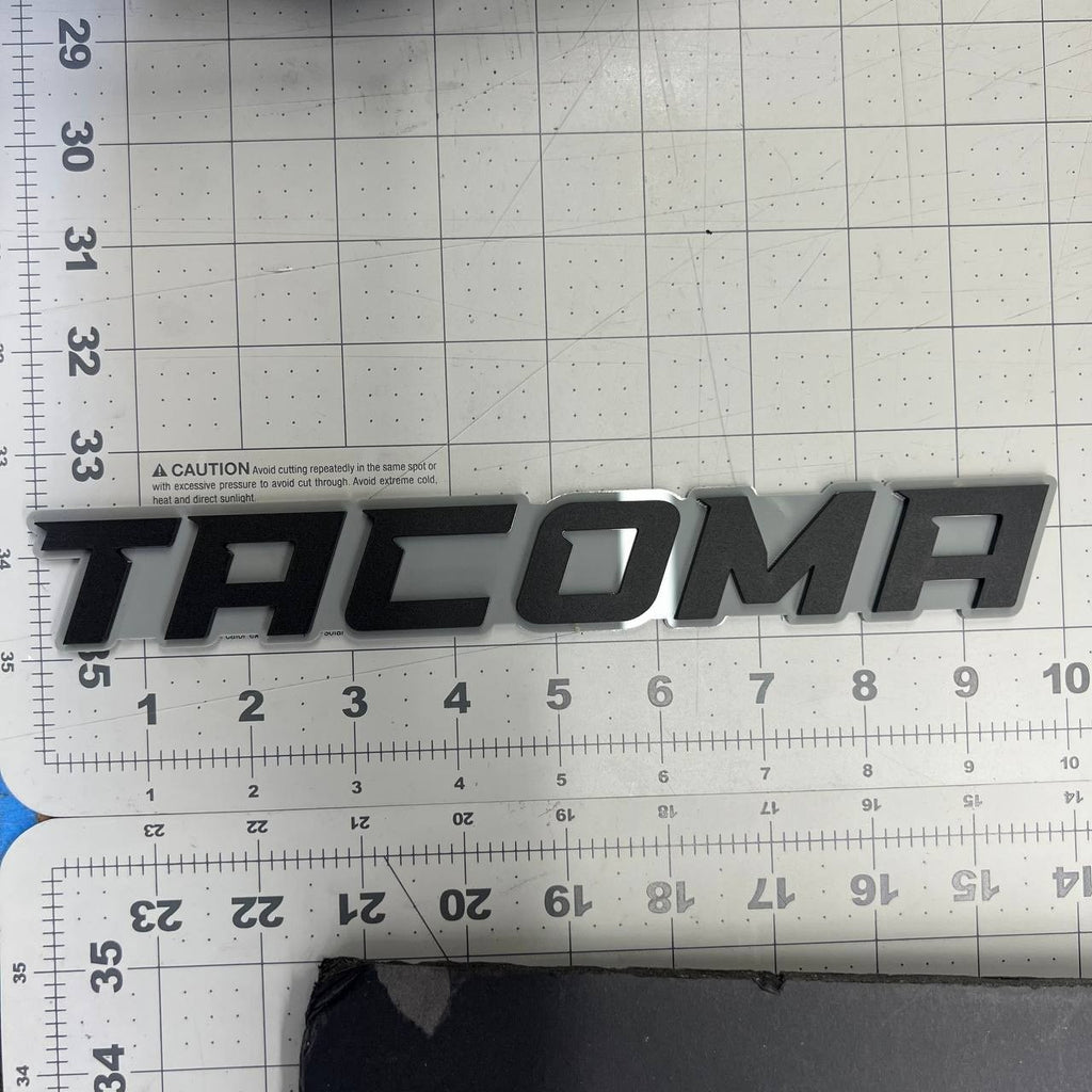 1PC Tacoma Emblem – 3D Custom Acrylic Car Tailgate Fender Badge Decal