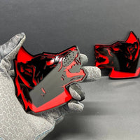 2PCS Wolf Emblem Badges Car Truck Fender Angry Aggressive Racing Style Decal