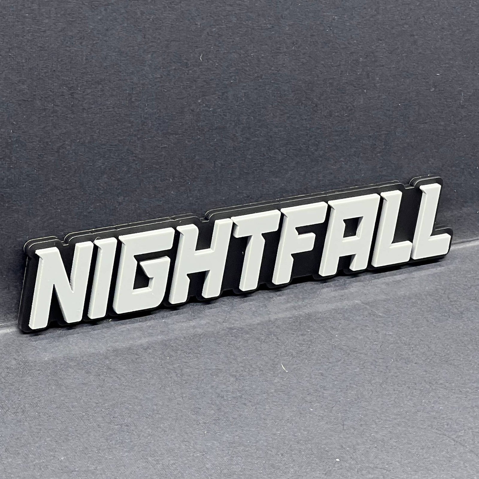 1PCS NIGHTFALL Emblem – Custom 3D Multicolor Acrylic Car Exterior Badge