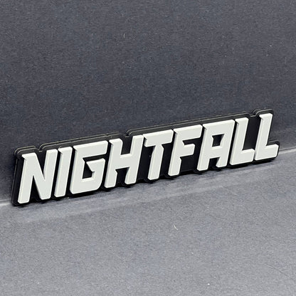 1PCS NIGHTFALL Emblem – Custom 3D Multicolor Acrylic Car Exterior Badge