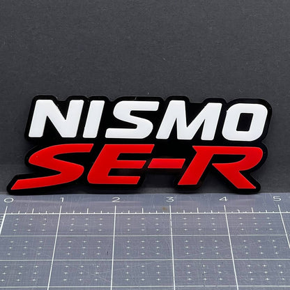 1PC NISMO SE-R Emblem – 3D Car Side Fender, Grille, or Trunk Badge Sticker Decal