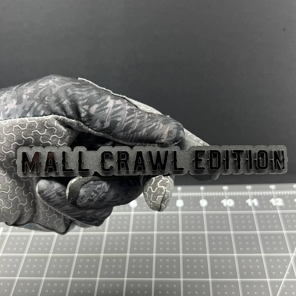 1PC MALL CRAWL Edition Emblem – 3D Multicolor Acrylic Car Badge Decal