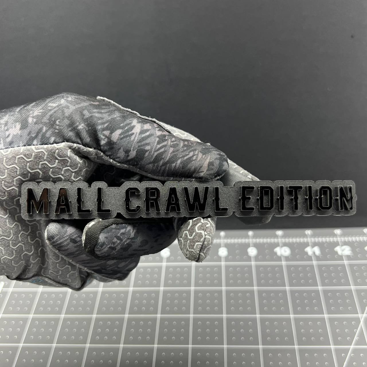 1PC MALL CRAWL Edition Emblem – 3D Multicolor Acrylic Car Badge Decal