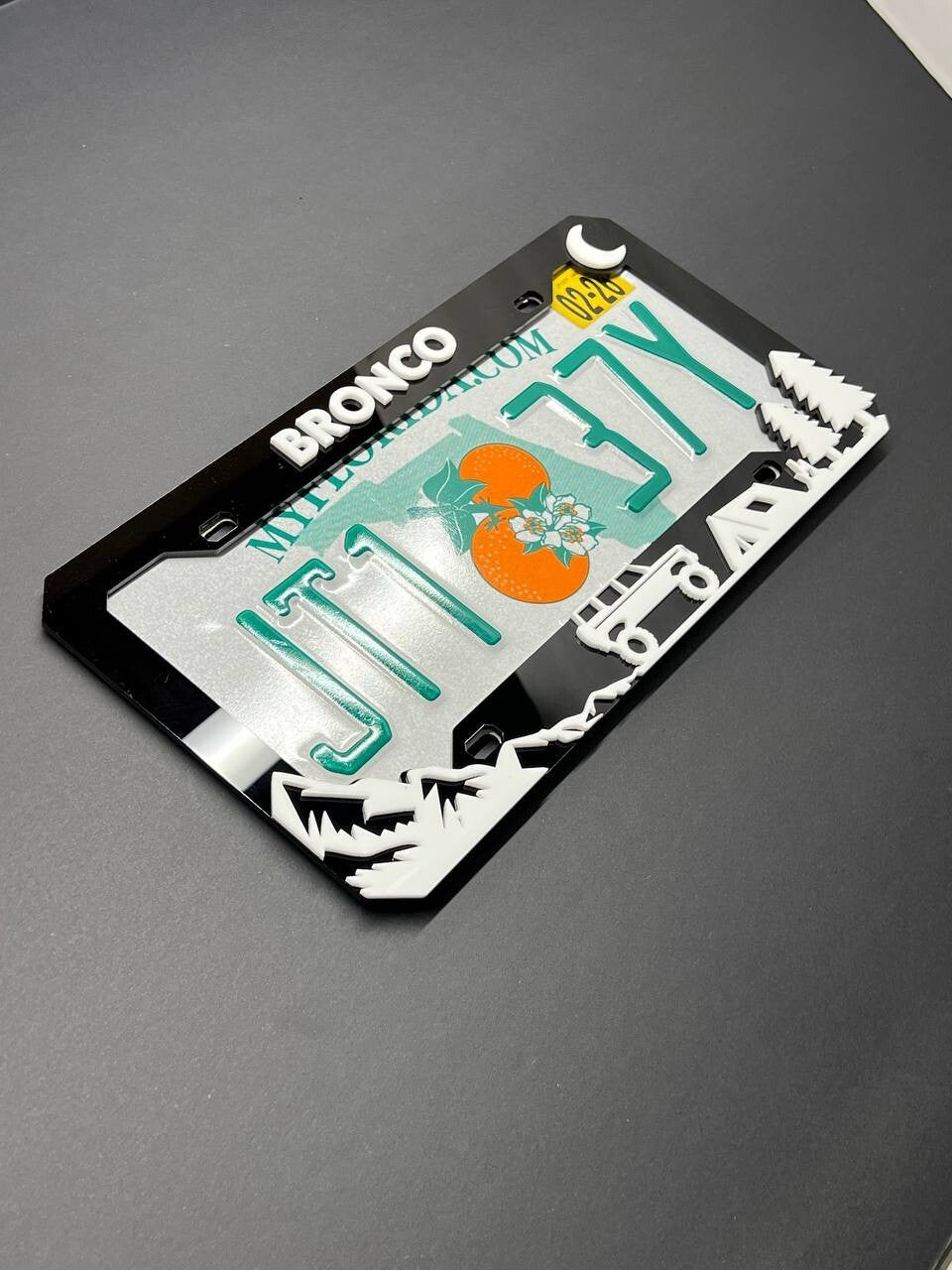 BRONCO Custom LICENSE PLATE FRAME COLOR CHOICE