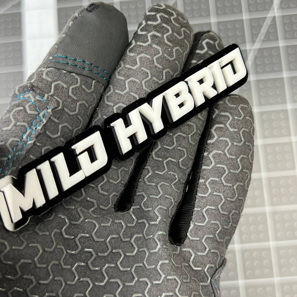 1PC MILD HYBRID Emblem Badge – 3D Acrylic Sticker Decal Car Truck SUV