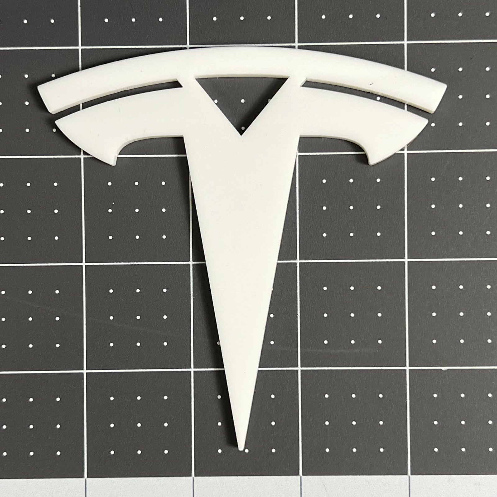 2PCS Tesla Emblems – Custom 3D Multicolor Acrylic Fender & Trunk Badges