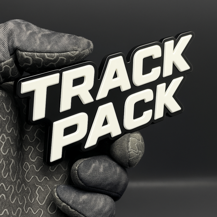 1PC TRACK PACK Emblem – Custom 3D Acrylic Multicolor Car Fender Sticker