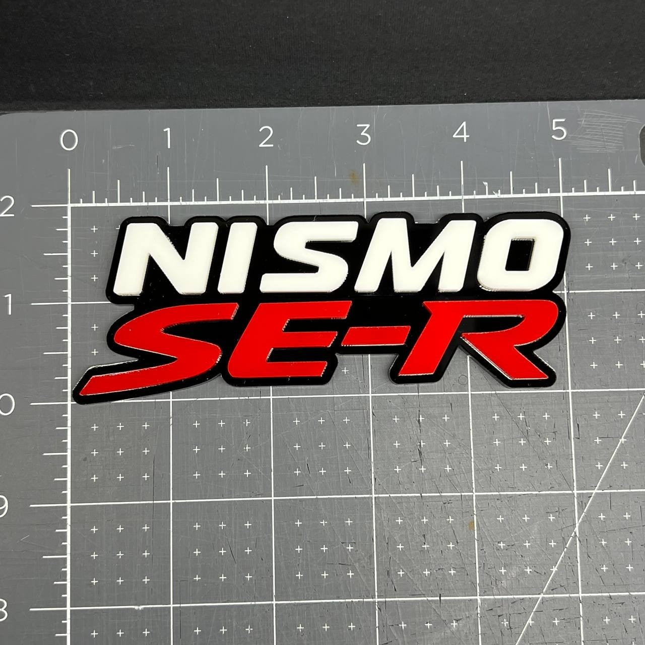 1PC NISMO SE-R Emblem – 3D Car Side Fender, Grille, or Trunk Badge Sticker Decal
