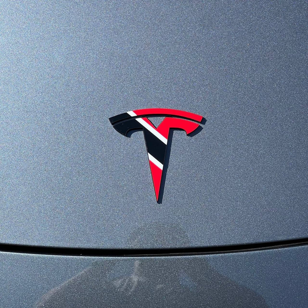 Tesla Multicolor 3D Emblems – Custom Badges (Set of 2)