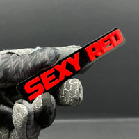 1pcs SEXY RED 3D Emblem – Multicolor Acrylic Badge for Car, SUV & Truck