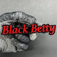 1PC Black Betty Emblem – 3D Multicolor Acrylic Fender & Trunk Car Badge Decal