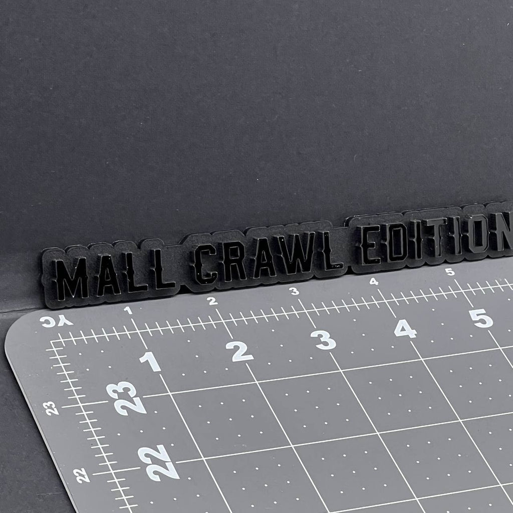 1PC MALL CRAWL Edition Emblem – 3D Multicolor Acrylic Car Badge Decal