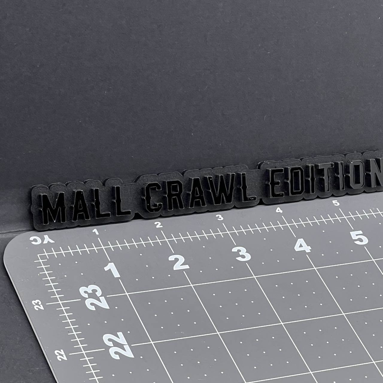 1PC MALL CRAWL Edition Emblem – 3D Multicolor Acrylic Car Badge Decal