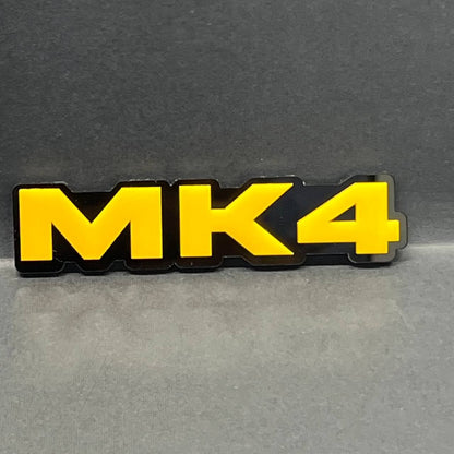 1PC MK4 Emblem – Fender Tailgate Badge Logo Decal For VW Golf Jetta Bora MK4