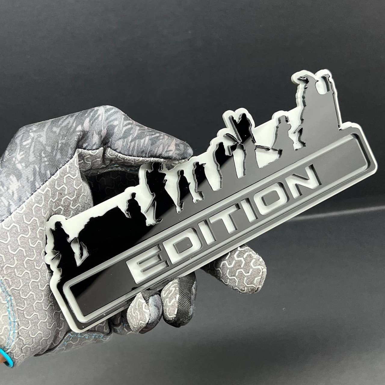 1PCS LOTR Black Edition Emblem Car Badges Badass Sticker LOTR  Decal Multicolor