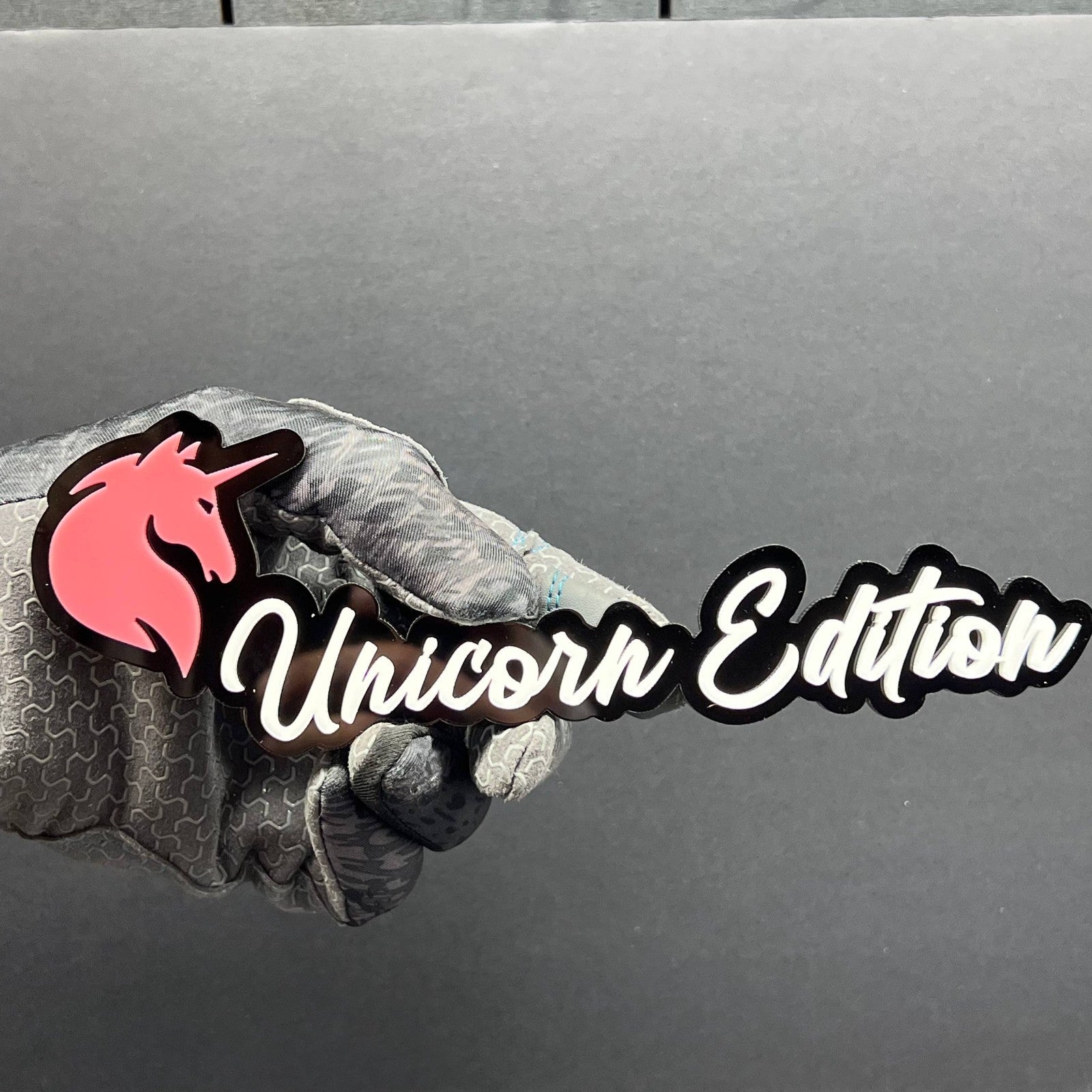 1pc Unicorn Edition Multicolor Emblem 3D Acrylic Car, SUV & Truck Badge Sticker