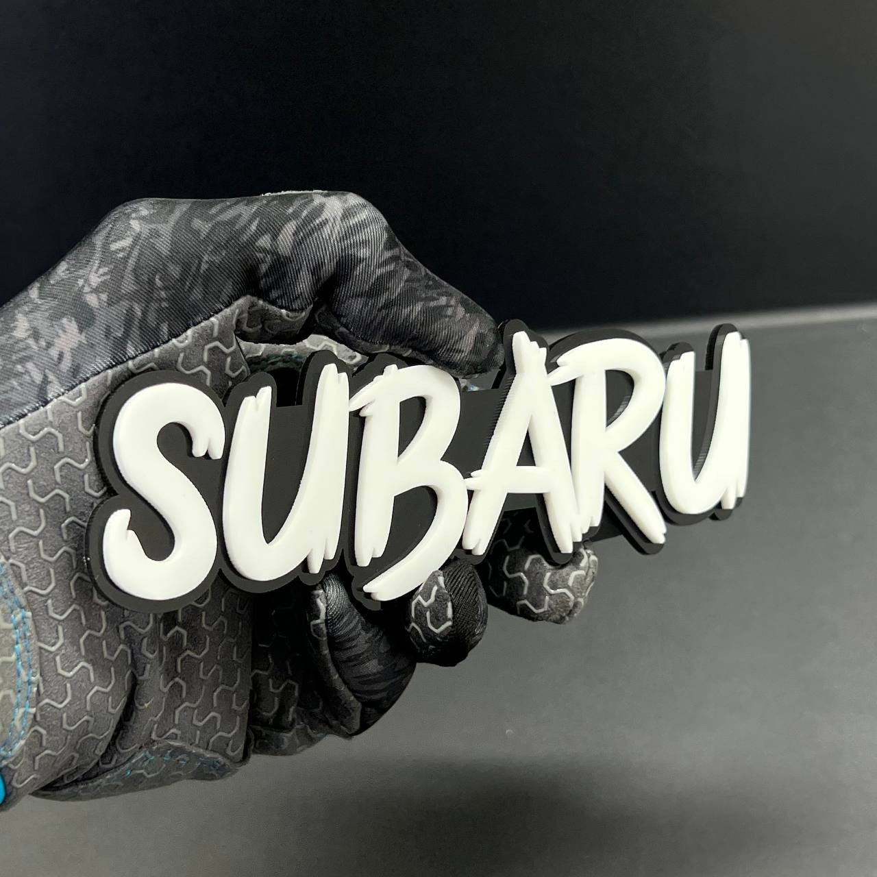 2pcs SUBARU EMBLEMS FENDER EXTERIOR SUBARU BADGE 3D EMBLEMS SUBARU