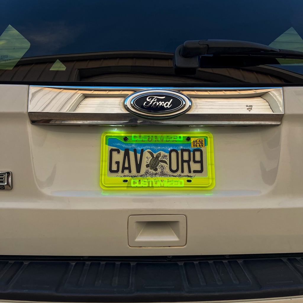 CUSTOM PERSONALIZED License Plate Frame COLOR CHOICE