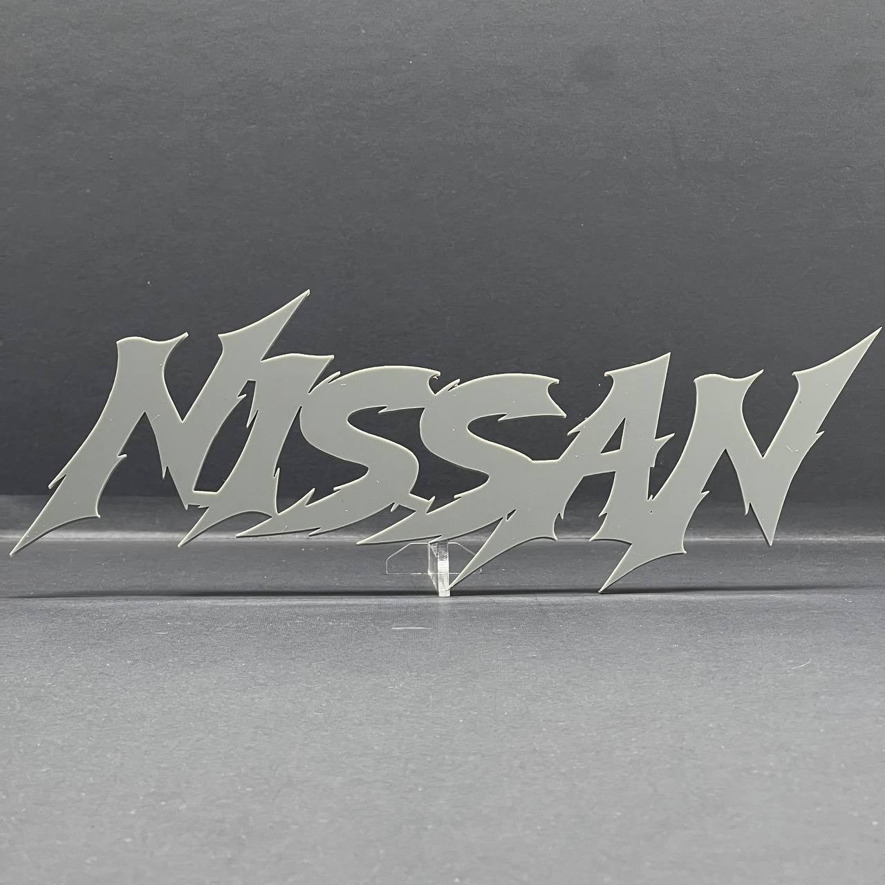 1PC Nissan Emblem – Multicolor Acrylic Car Exterior Fender Tailgate Badge Sticke