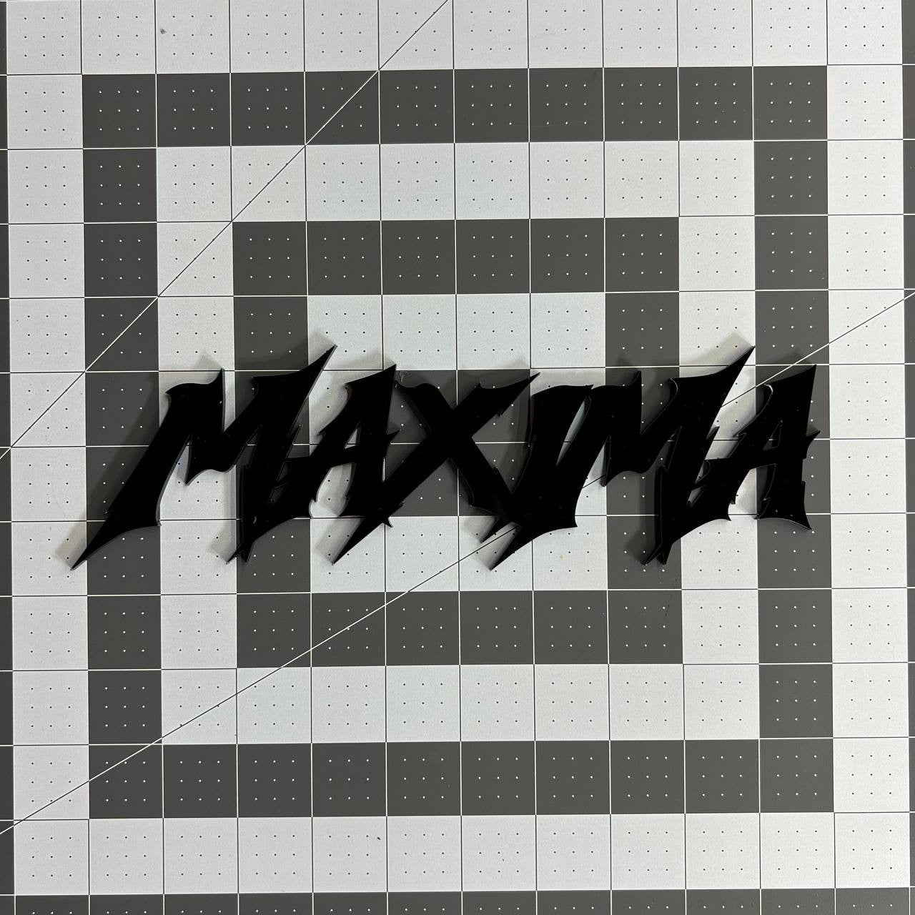 1PC MAXIMA Emblem – 3D Multicolor Acrylic Car Badge Decal Fits Nissan Maxima