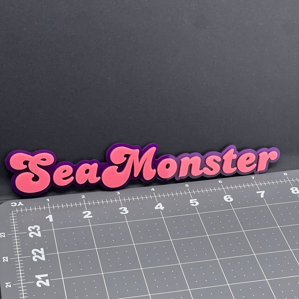 1PC SeaMonster Emblem – 3D Acrylic Tailgate Badge Decal for Car, Truck, SUV
