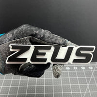 1PC ZEUS 3D Acrylic Emblem – Multicolor Car Badge Decal for Trucks, SUVs, Cars