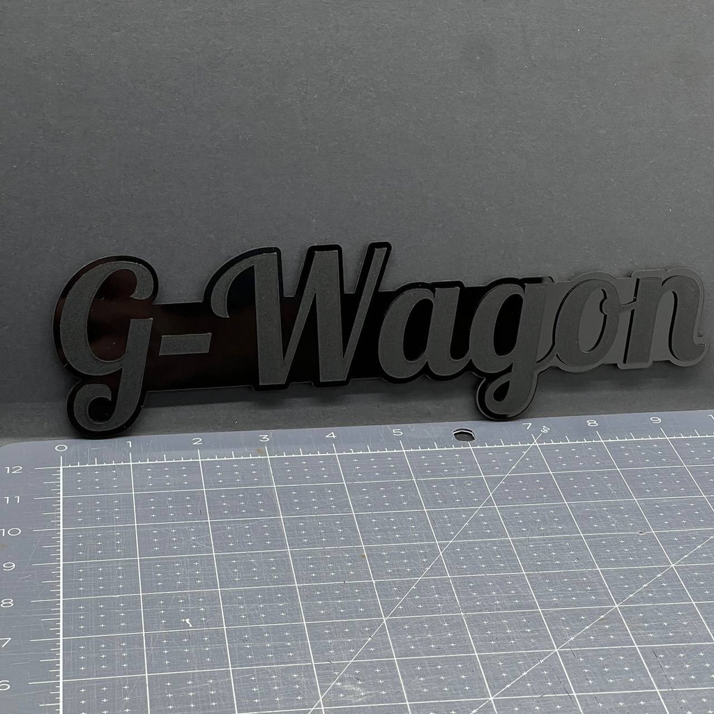 1X G-Wagon Black Emblem 3D Mercedes G-Class Badge for Rear, Fender, or Tailgate