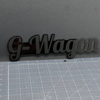 1X G-Wagon Black Emblem 3D Mercedes G-Class Badge for Rear, Fender, or Tailgate