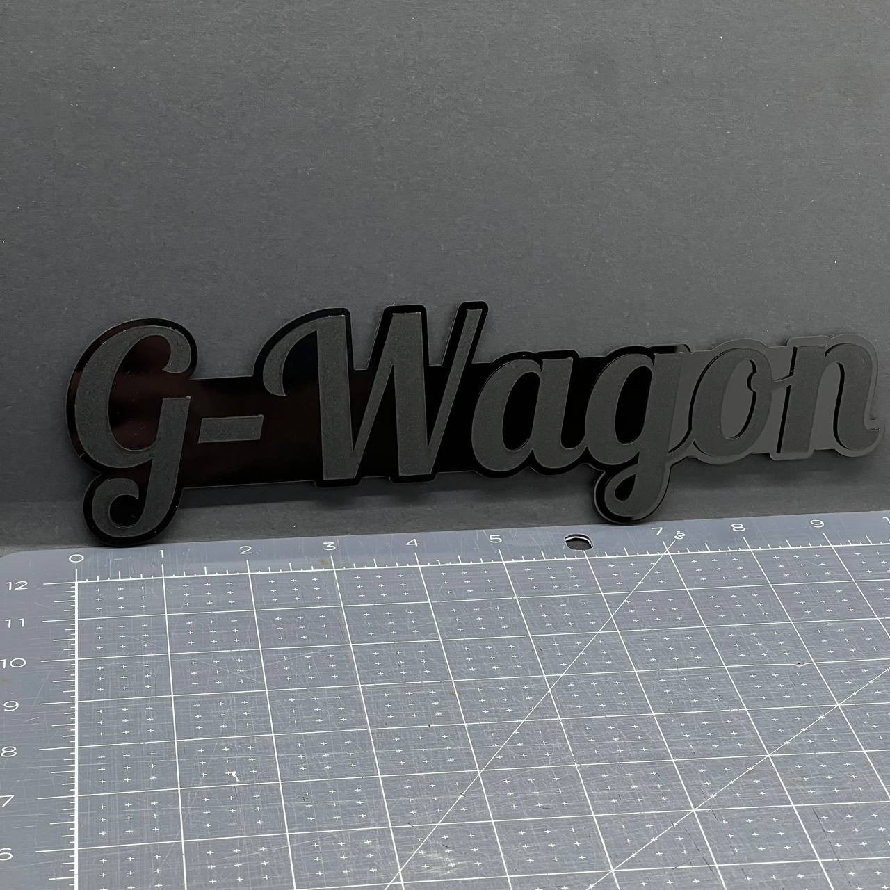 1X G-Wagon Black Emblem 3D Mercedes G-Class Badge for Rear, Fender, or Tailgate