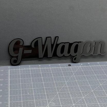 1X G-Wagon Black Emblem 3D Mercedes G-Class Badge for Rear, Fender, or Tailgate