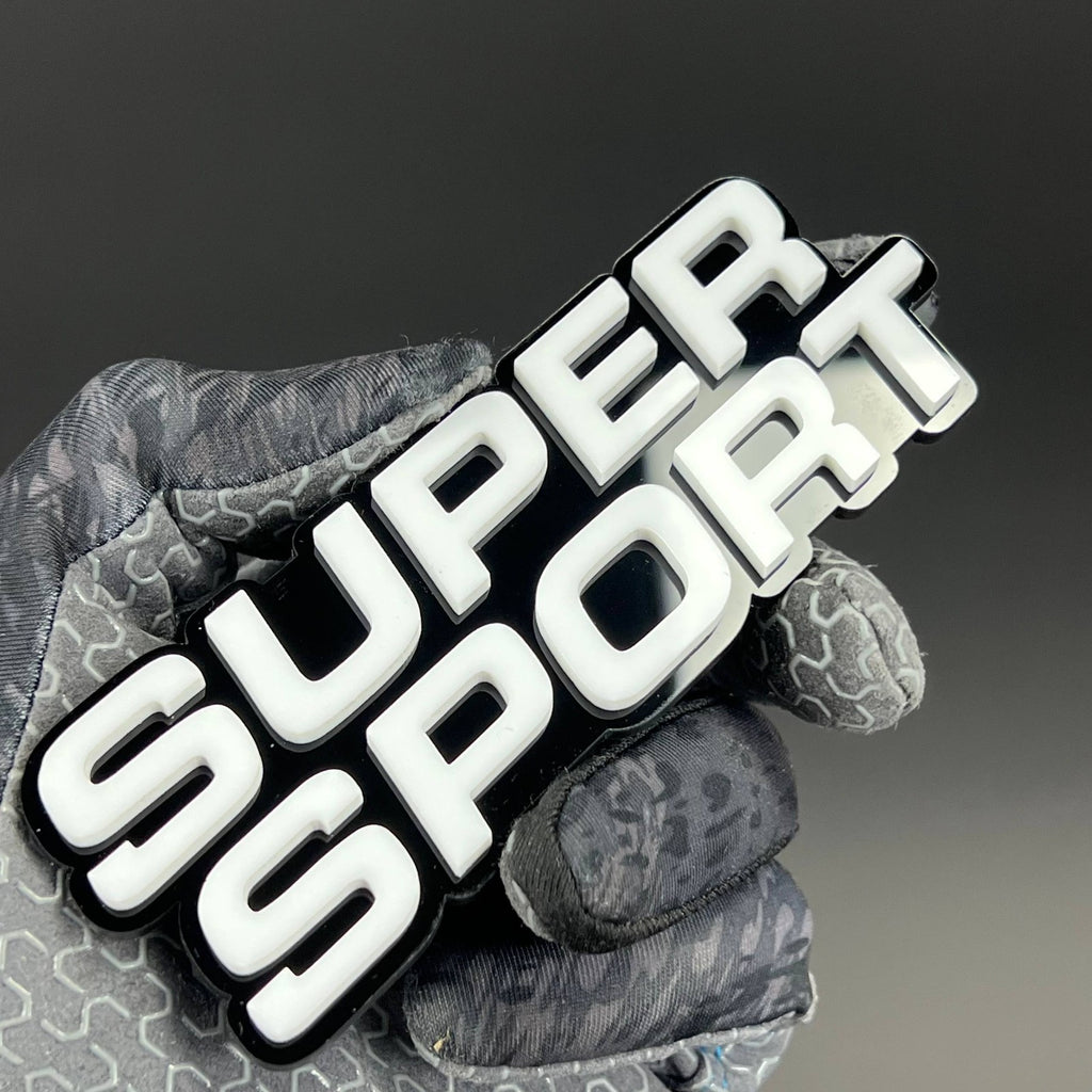 1PC SUPER SPORT 3D Badge – Acrylic Fender Tailgate Car Truck Sticker Decal