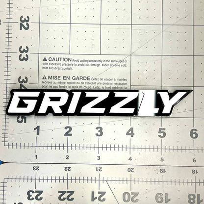 1PCS GRIZZLY Emblem – Custom 3D Multicolor Acrylic Car, Truck & SUV Badge