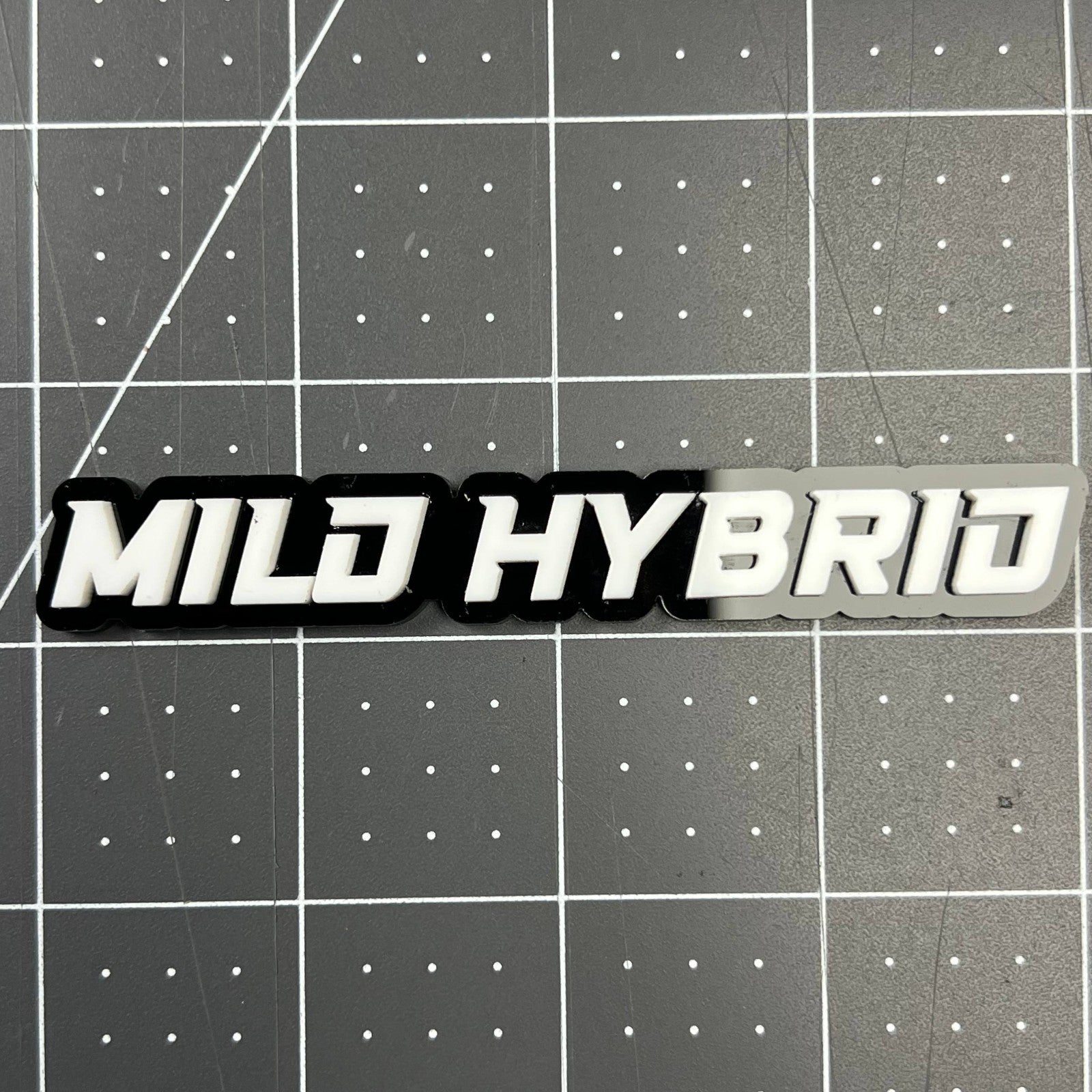1PC MILD HYBRID Emblem Badge – 3D Acrylic Sticker Decal Car Truck SUV