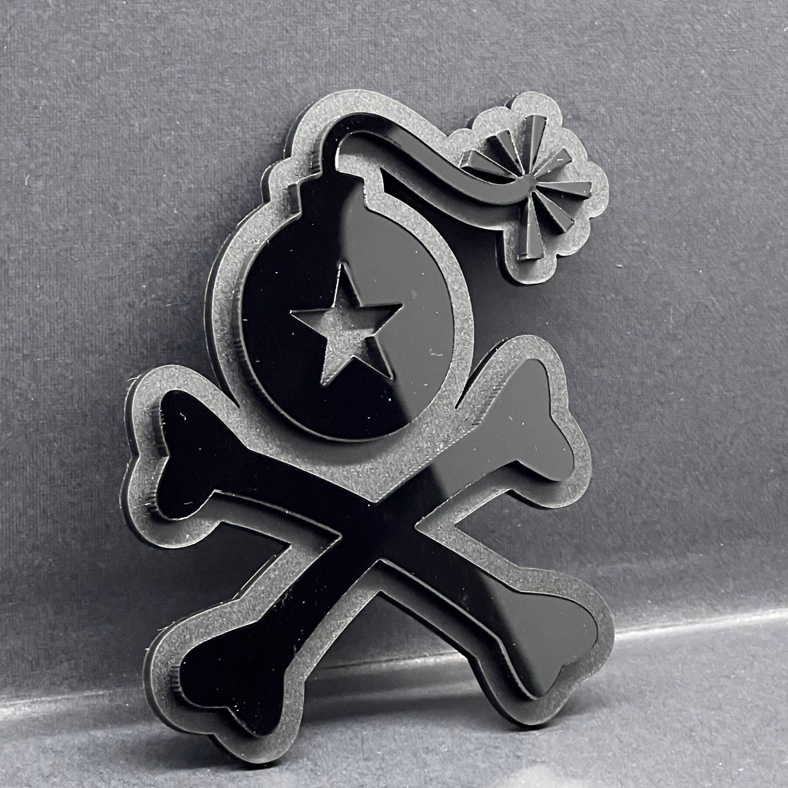 1pc Stangl Bomb Multicolor 3D Car Badge – Easy Install Acrylic Trunk & Fender