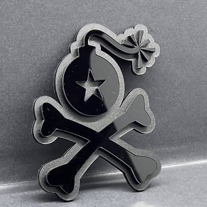 1pc Stangl Bomb Multicolor 3D Car Badge – Easy Install Acrylic Trunk & Fender